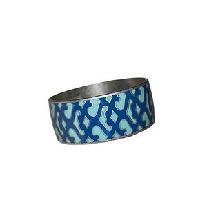 New, Women's Lucky Brand Bracelet Cuff Moroccan Sea Mosaic, Blue and Aqua Bangle